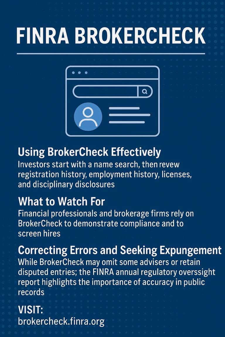 FINRA BrokerCheck — What You Need To Know