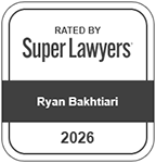 Rated by Super Lawyers&reg; Ryan Bakhtiari 2026